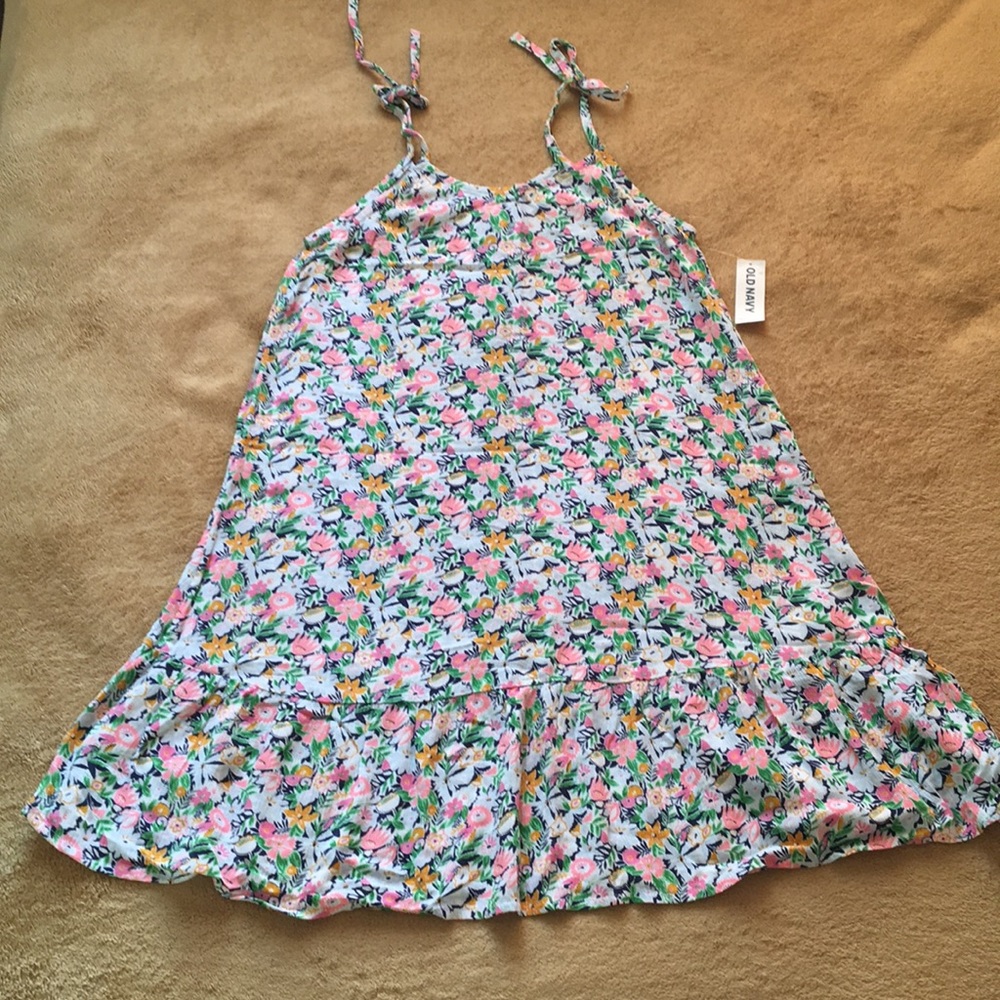 Old Navy floral dress for girls size 10-12 NWT